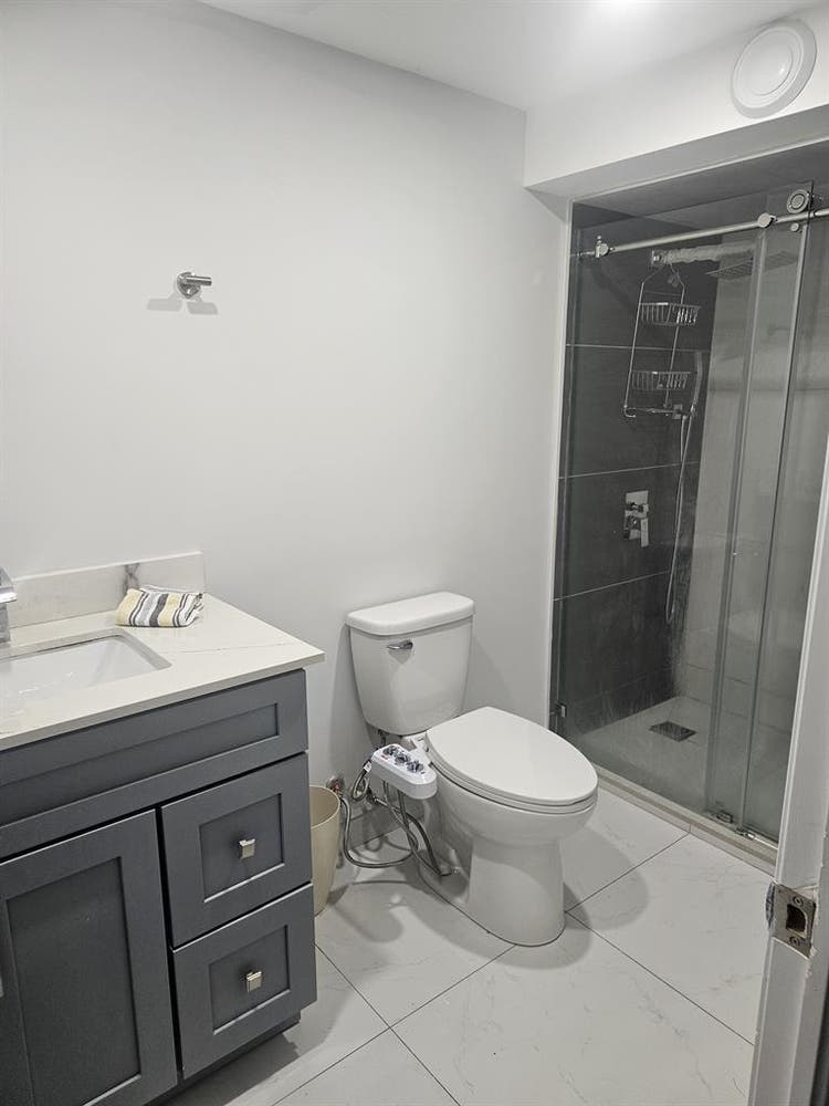 One bedroom plus den  basement