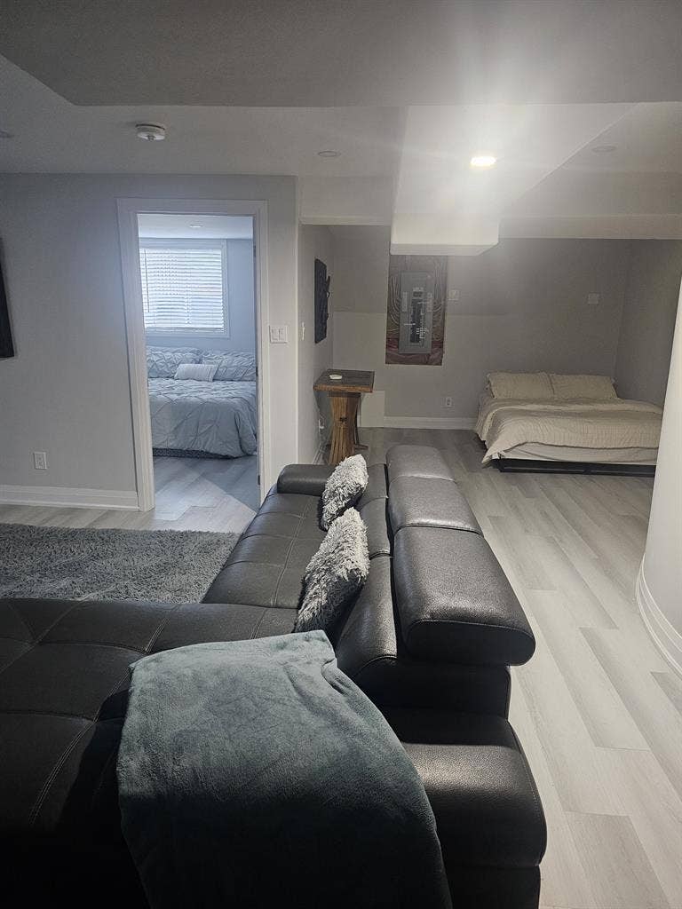 One bedroom plus den basement