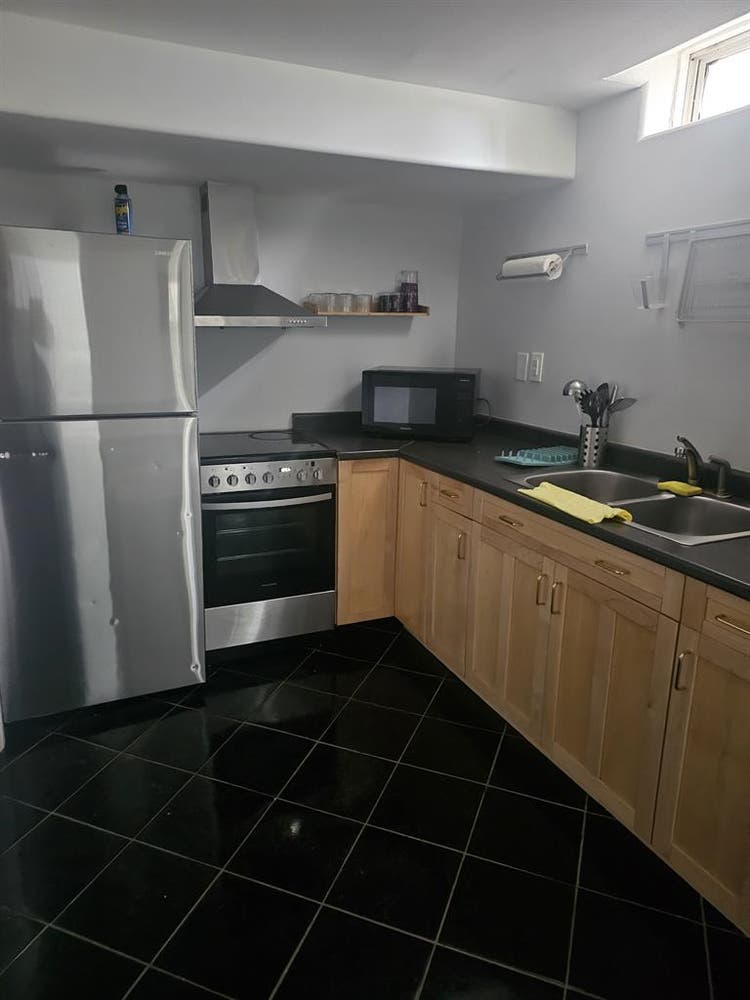 One bedroom plus den basement