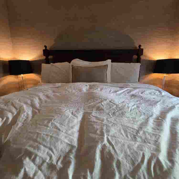 Fully furnished Cal King bedroom