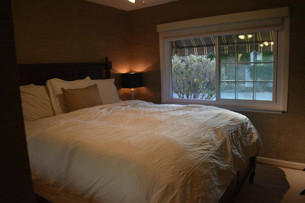 Fully furnished Cal King bedroom