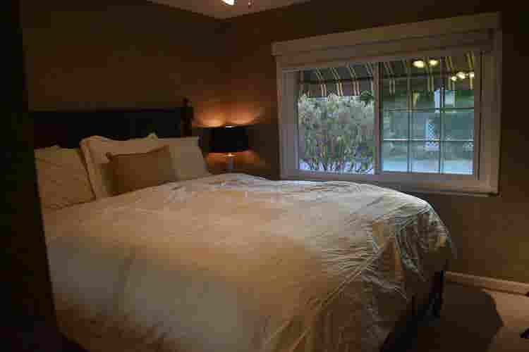 Fully furnished Cal King bedroom
