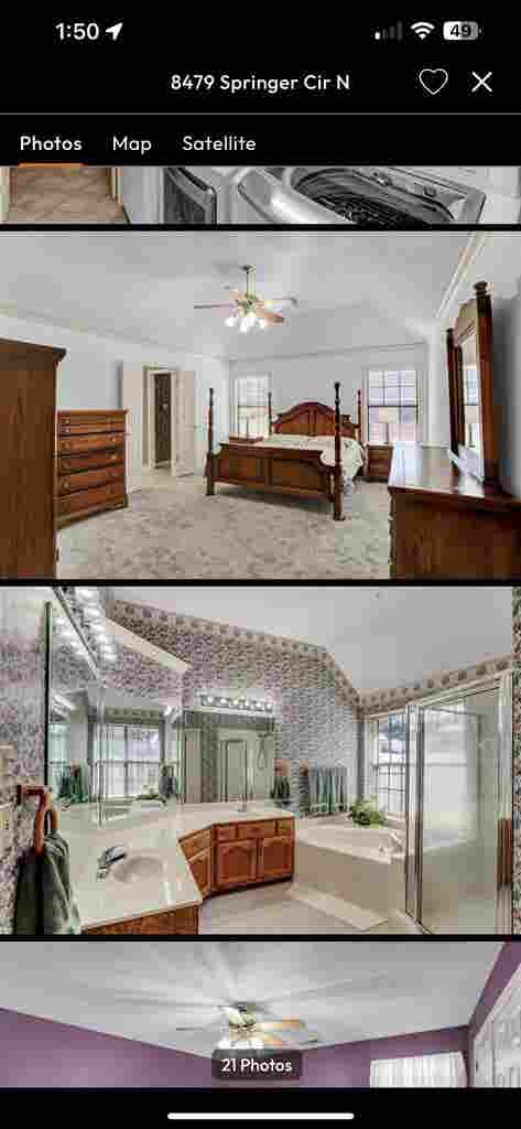 master bedroom and bathroom