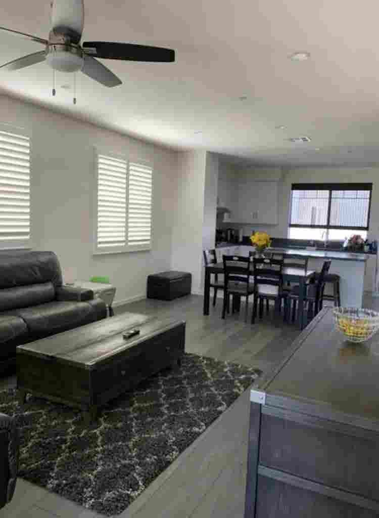 Large room with bathroom