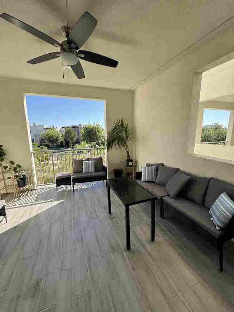 Large room with bathroom