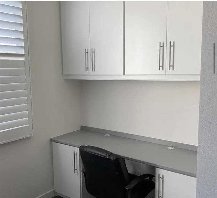 Large room with bathroom