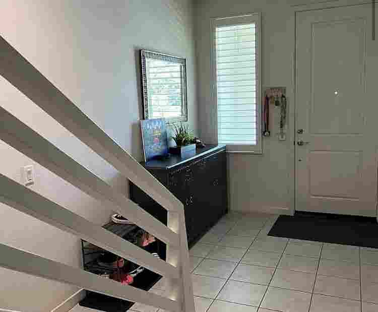 Large room with bathroom