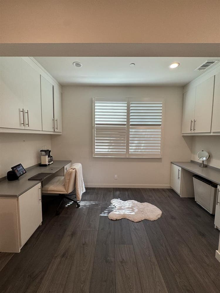 Large room with bathroom
