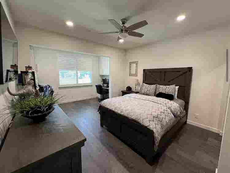 Large room with bathroom