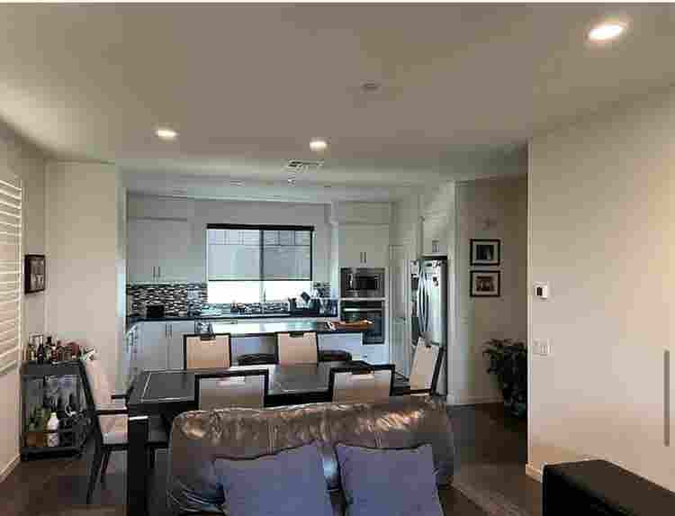Large room with bathroom