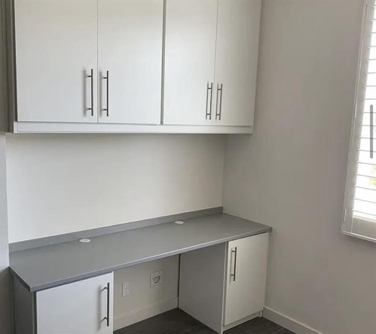 Large room with bathroom