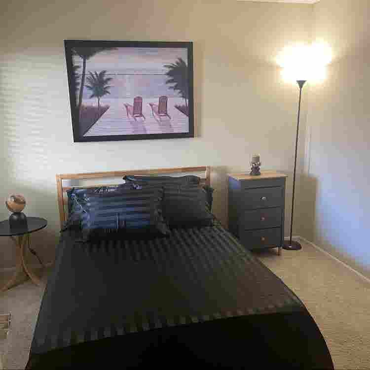 Own furnished bedroom Own bathroom