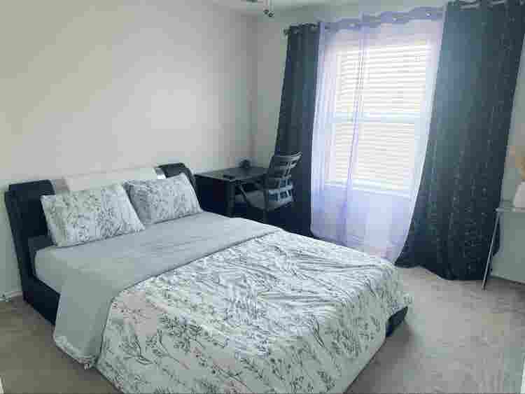 Private bedroom with shared bath