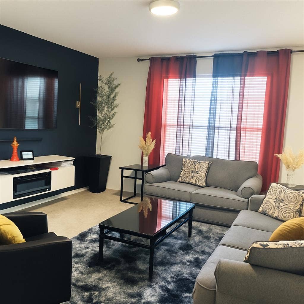 Private bedroom with shared bath