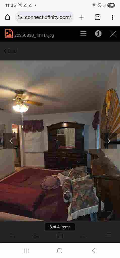 Private master bed/bath