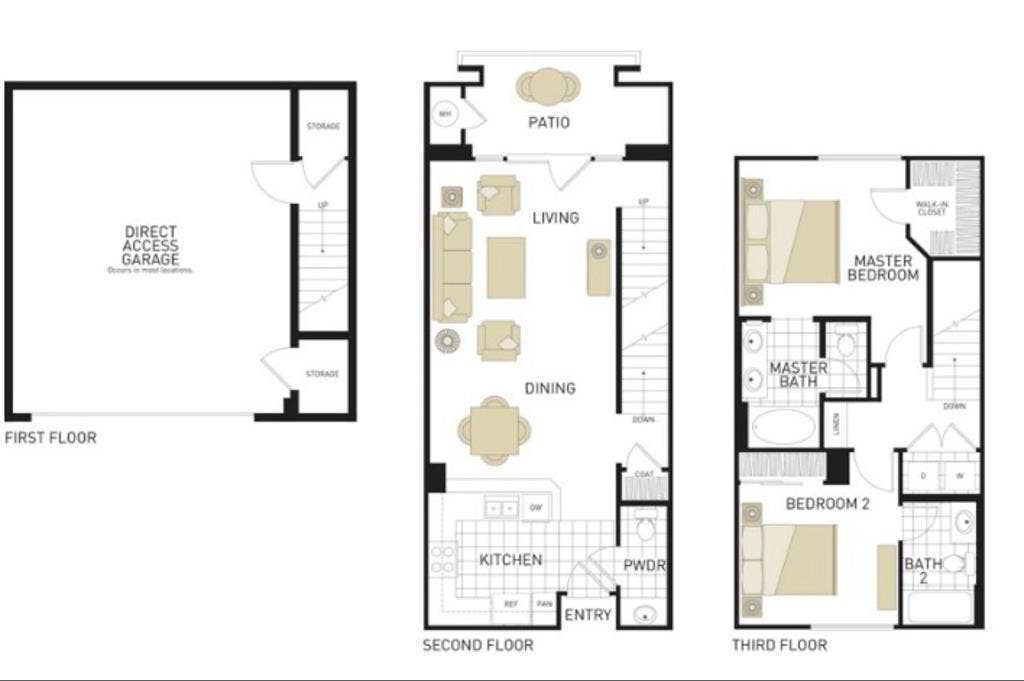 Share 3 story townhouse
