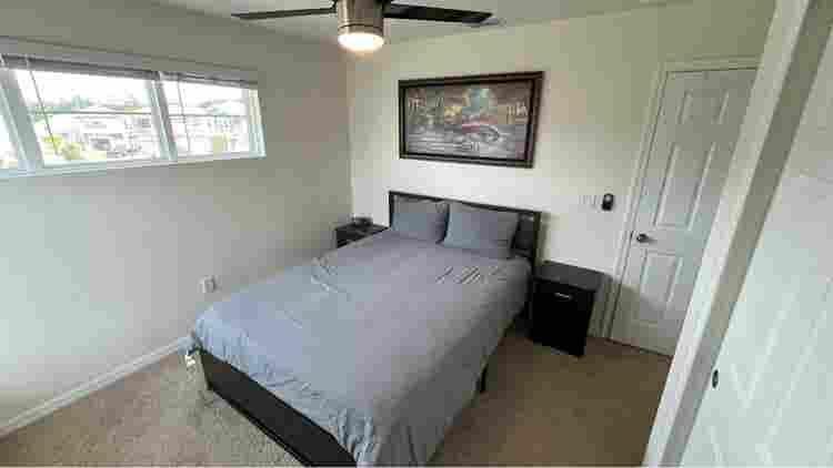 Comfortable room for a man.