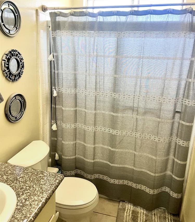 Master bedroom with bathroom