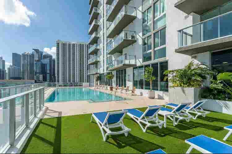 High rise apartment with nice views