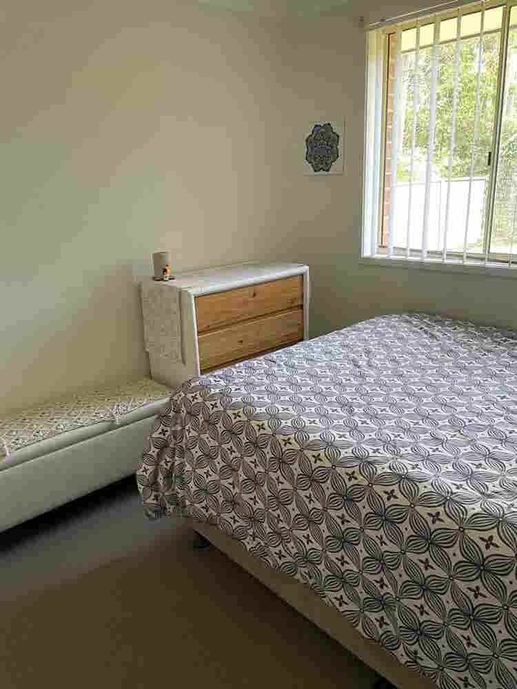 Medium size bedroom in 3 BR duplex