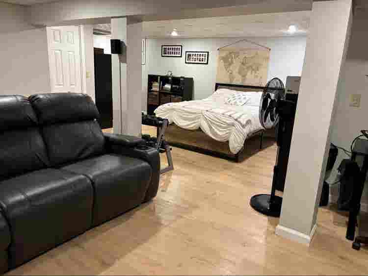 Furnished basement room