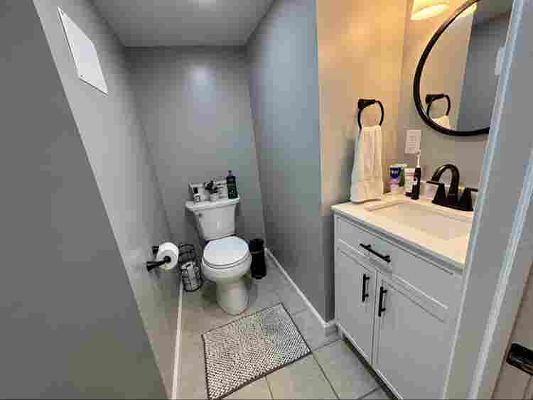 Furnished basement room