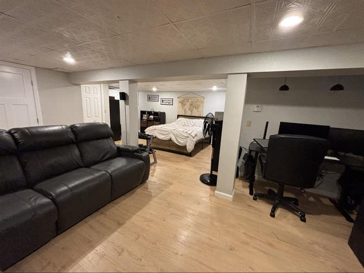 Furnished basement room