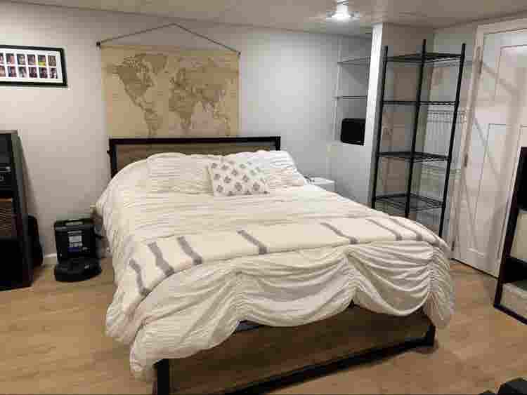Furnished basement room