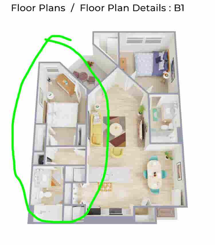 $ Private Master Bedroom