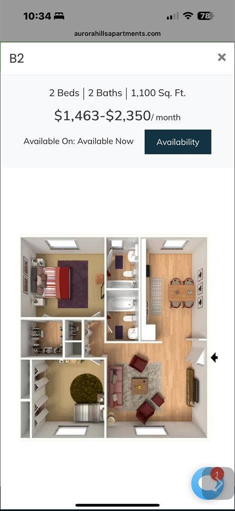 Aurora Hills B female room