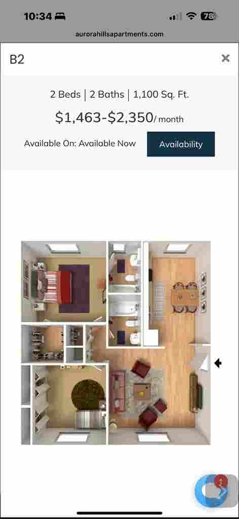 Aurora Hills B female room