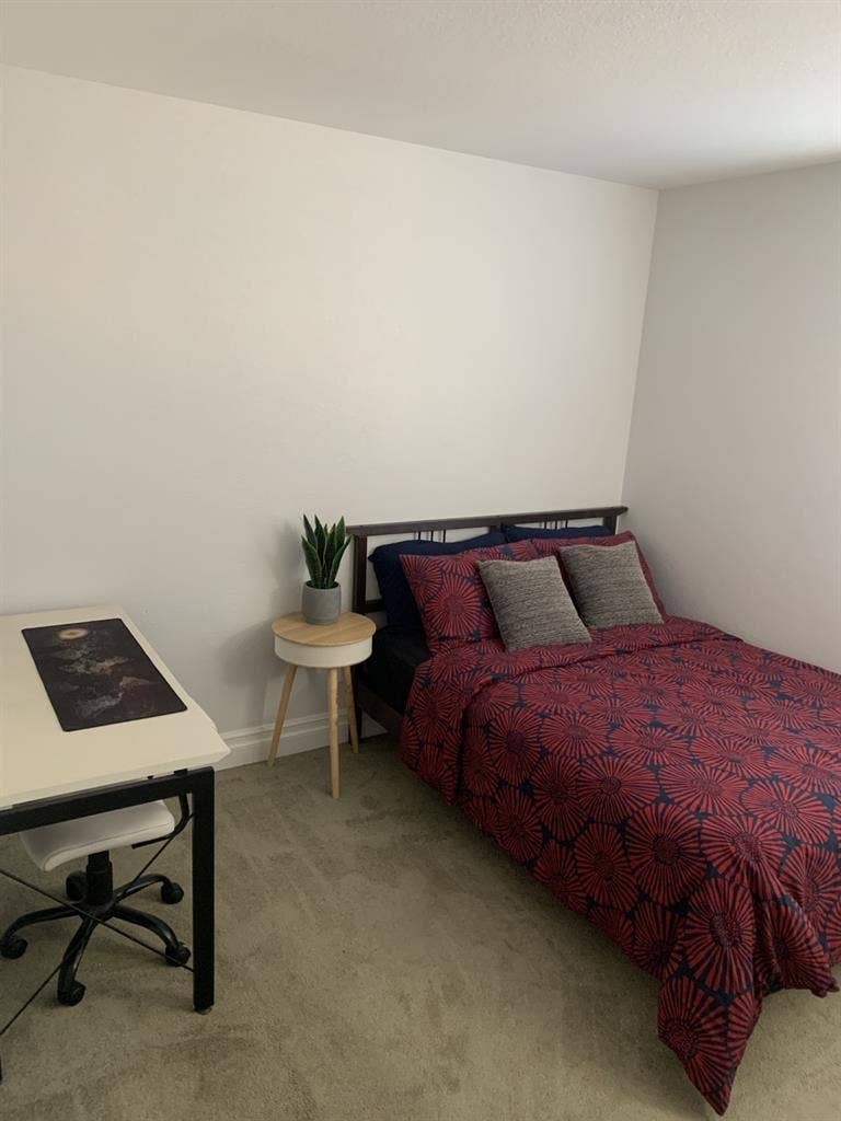 Furnished room available, ready now