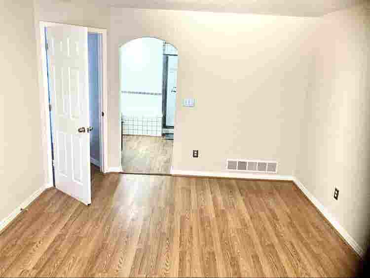 Master bedroom + walk-in bathroom