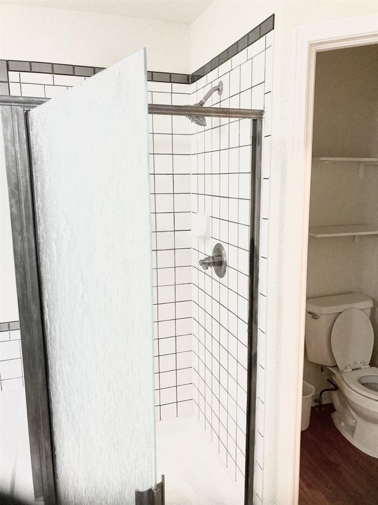 Master bedroom + walk-in bathroom