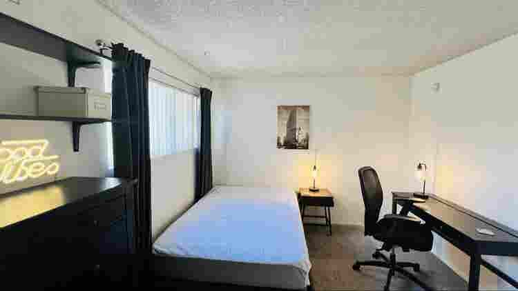 Furnished bedroom in Korea Town