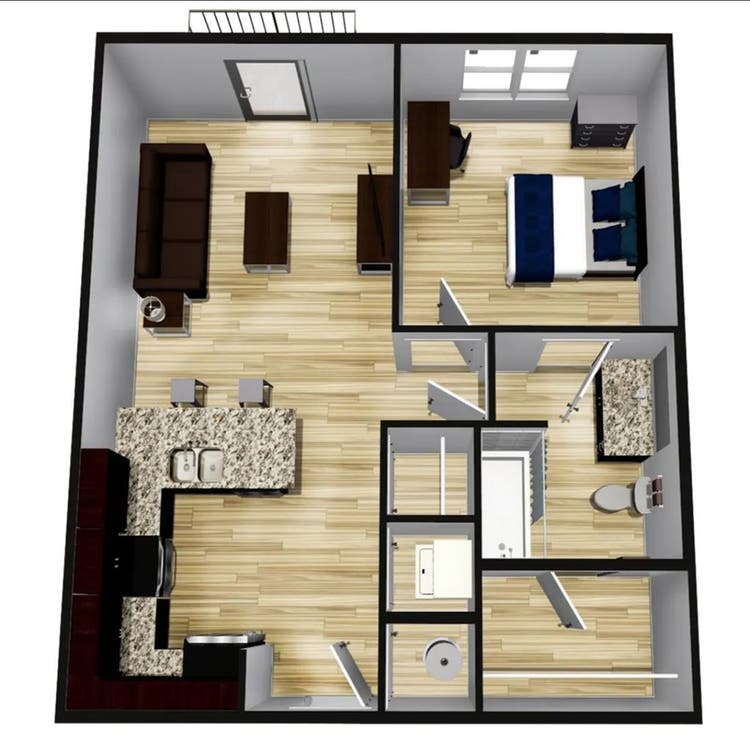 The quarters sublet 1 bed