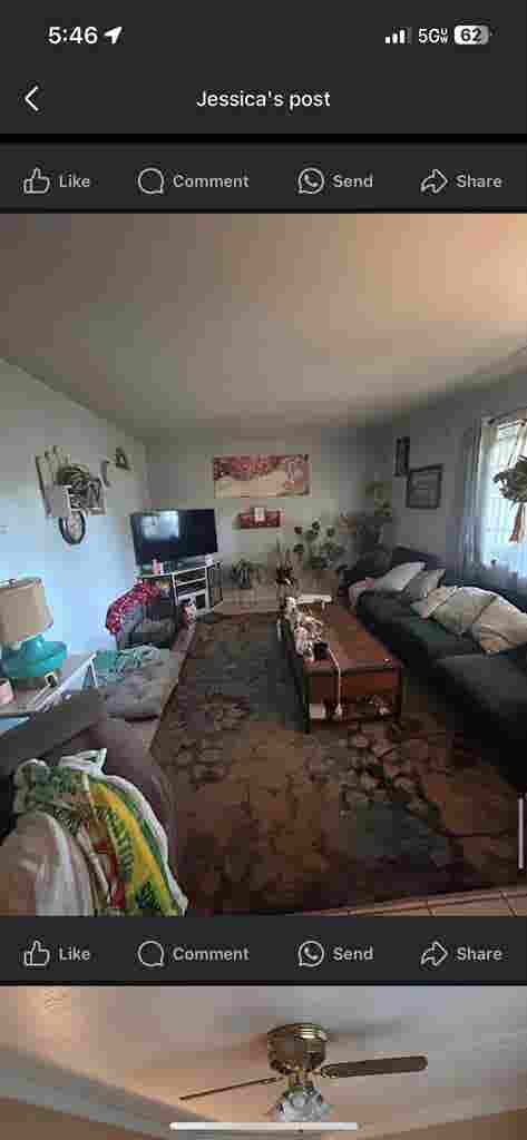 Two rooms each $600 month