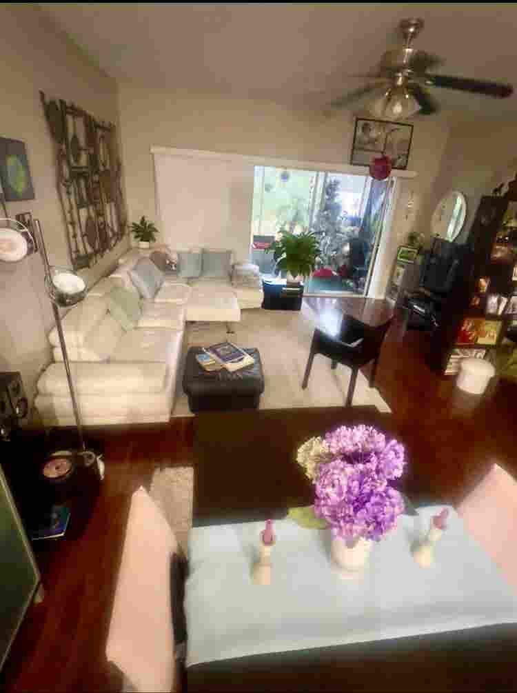 Lakefront room with private bath.