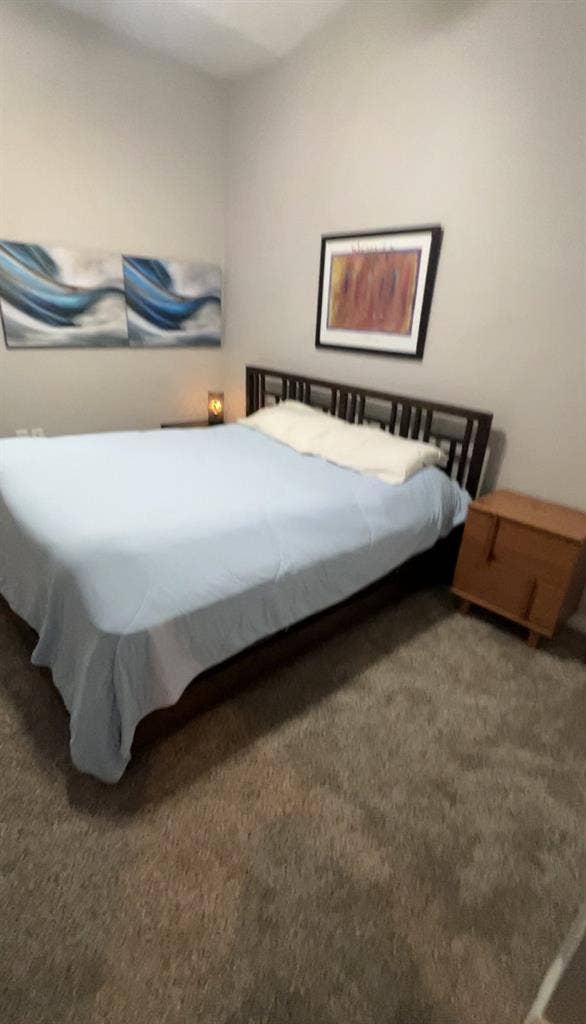 Lakefront room with private bath.