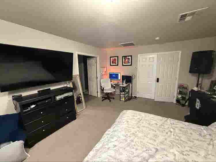 Master bedroom with own AC unit