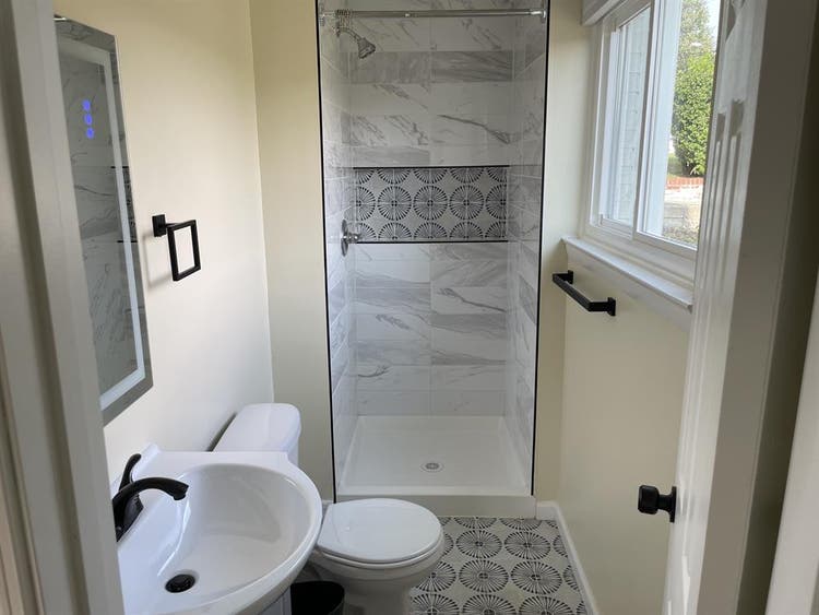 Master bedroom w/ private bathroom