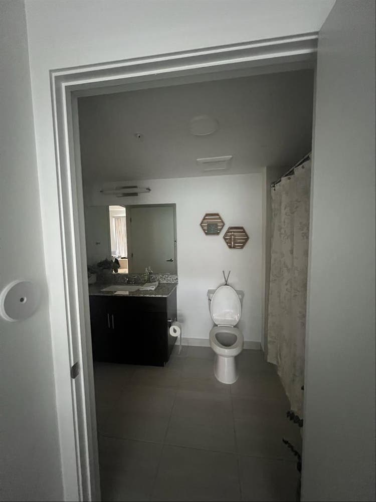 Private bedroom and bathroom