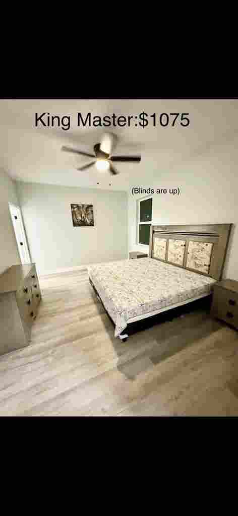 Master bedroom with private bath