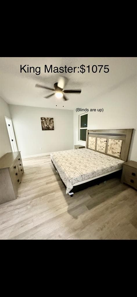 Master bedroom with private bath