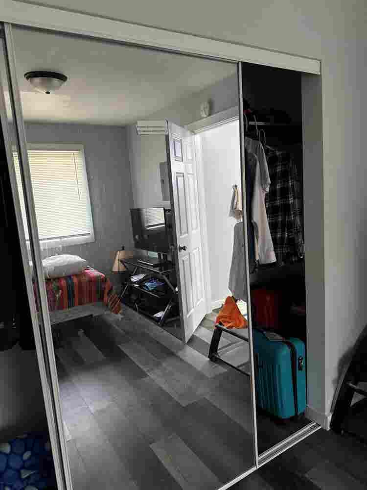 Private semi furnished Bedroom