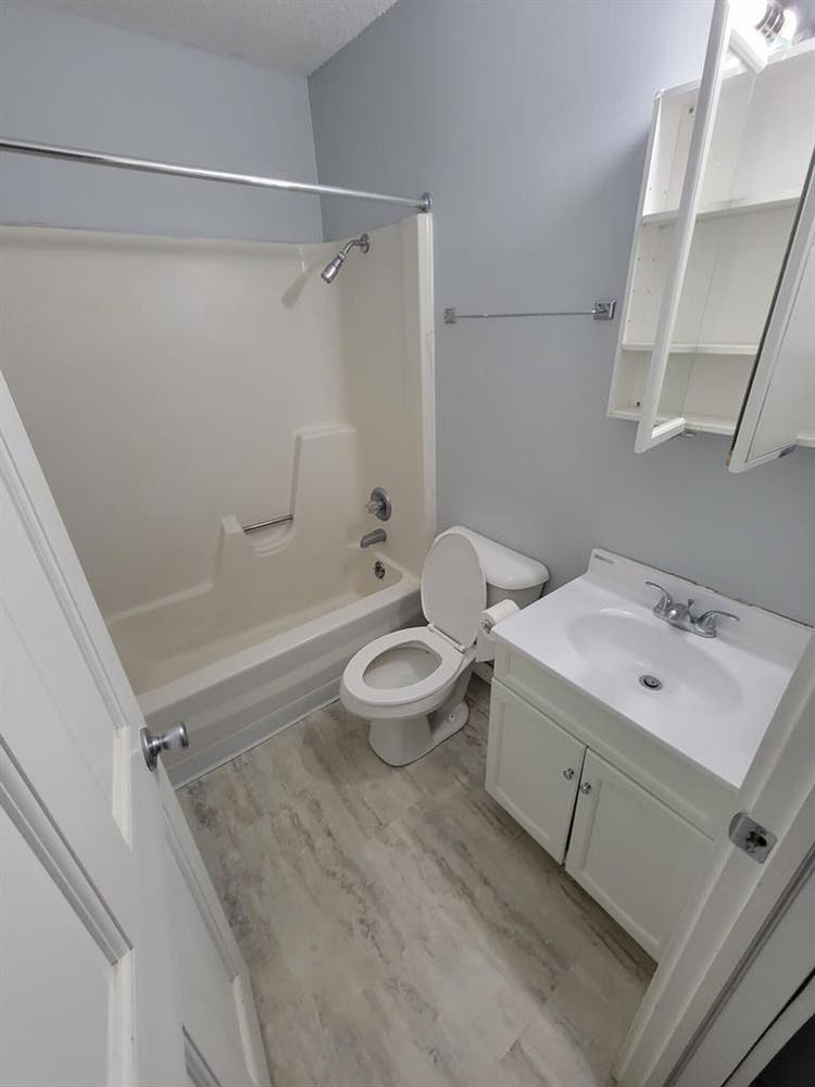 A private bedroom shared bathroom