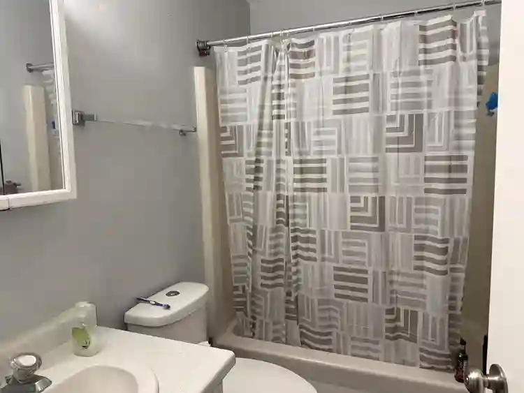 Private semi furnished Bedroom