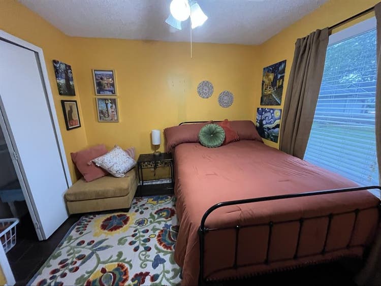 Private bedroom with shared bath