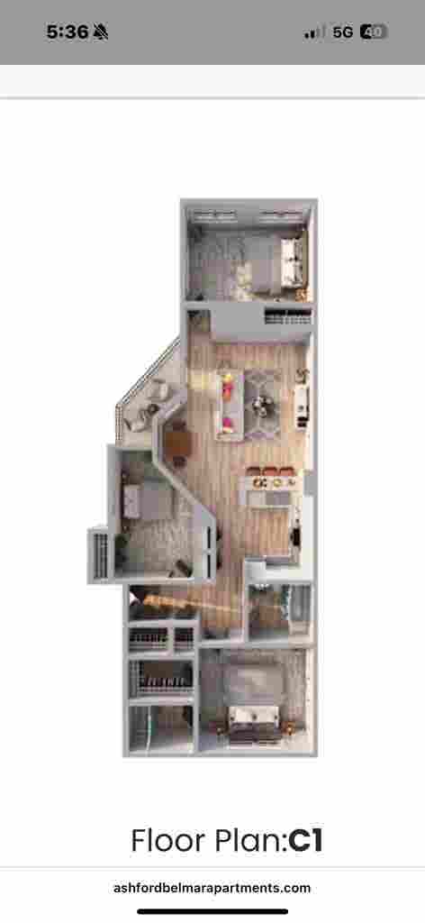 Three bedroom apartment
