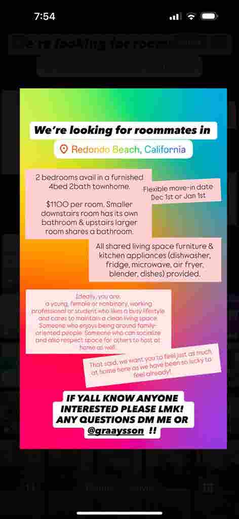 ISO ROOMMATES IN REDONDO BEACH